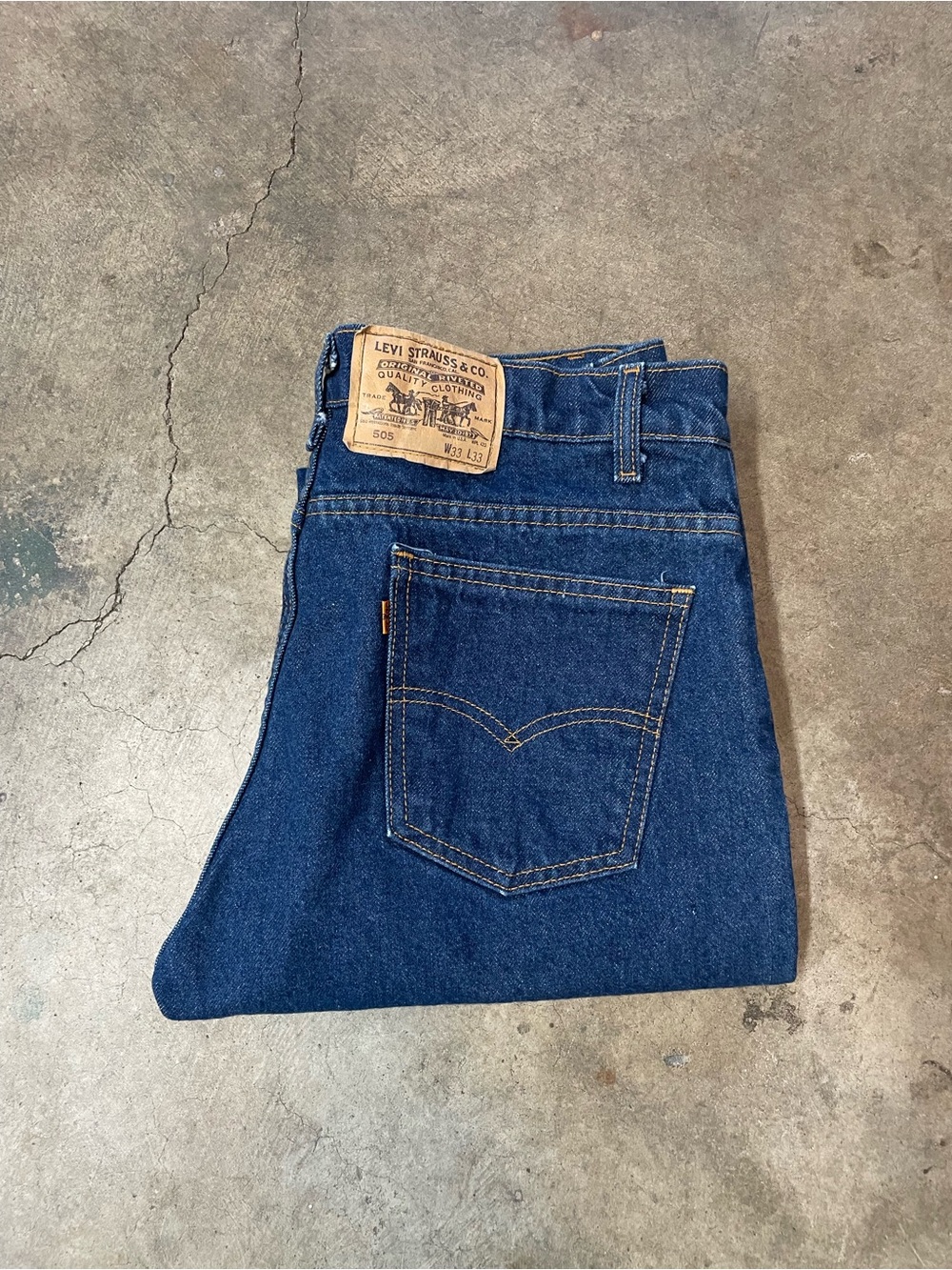 Vintage Levi's Orange Tab 505 Straight Fit Jeans